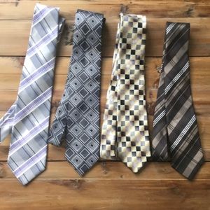 Foursome of Ties variety of brands